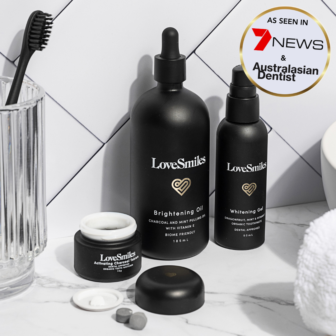 3-Step Coconut Charcoal Oral Care and Whitening Kit